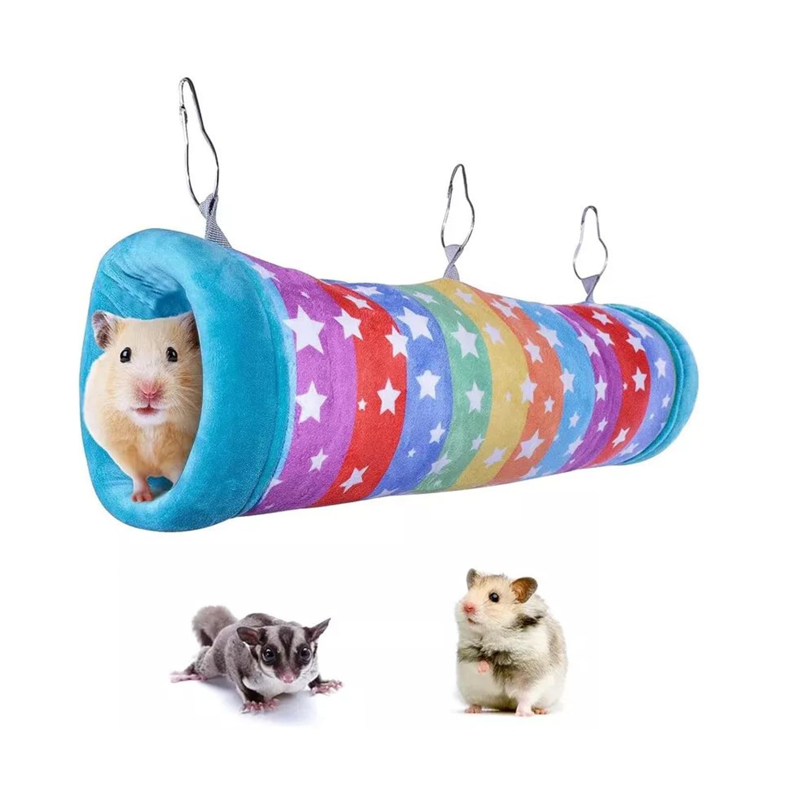 Hanging Tunnel Hammock for Small Animals Playing Sleeping Cage Accessories