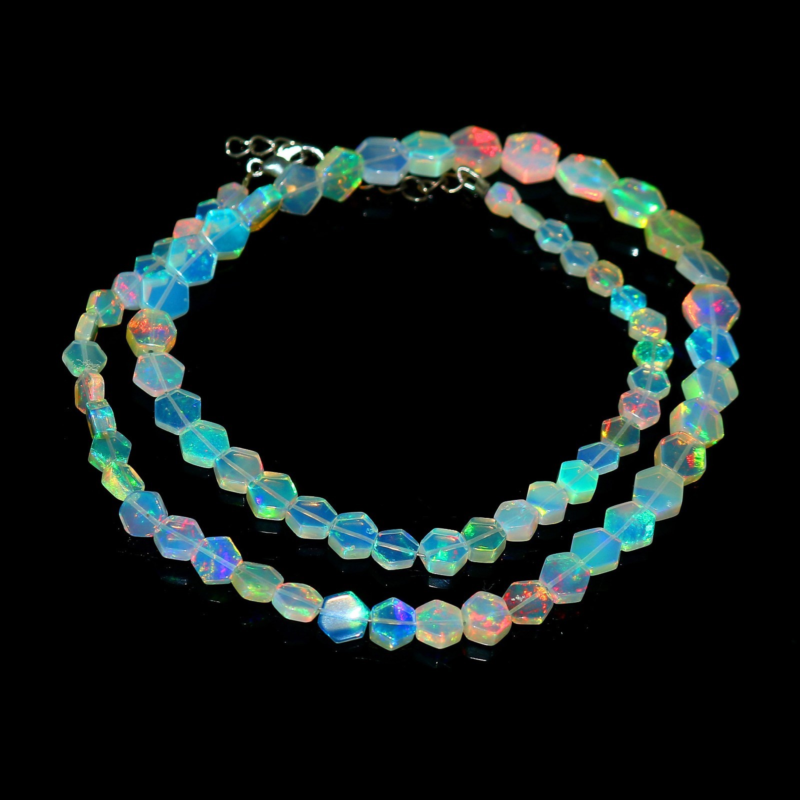 Natural Opal Bead Blue Opal Bead Precious Opal Wedding Necklace Gift For Friend