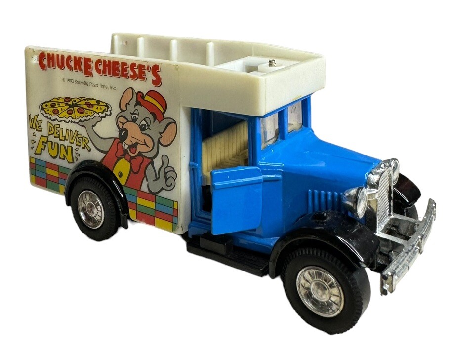 1993 Showbiz Pizza Time CHUCKE CHEESE “We Deliver Fun” Truck/Van Incomplete
