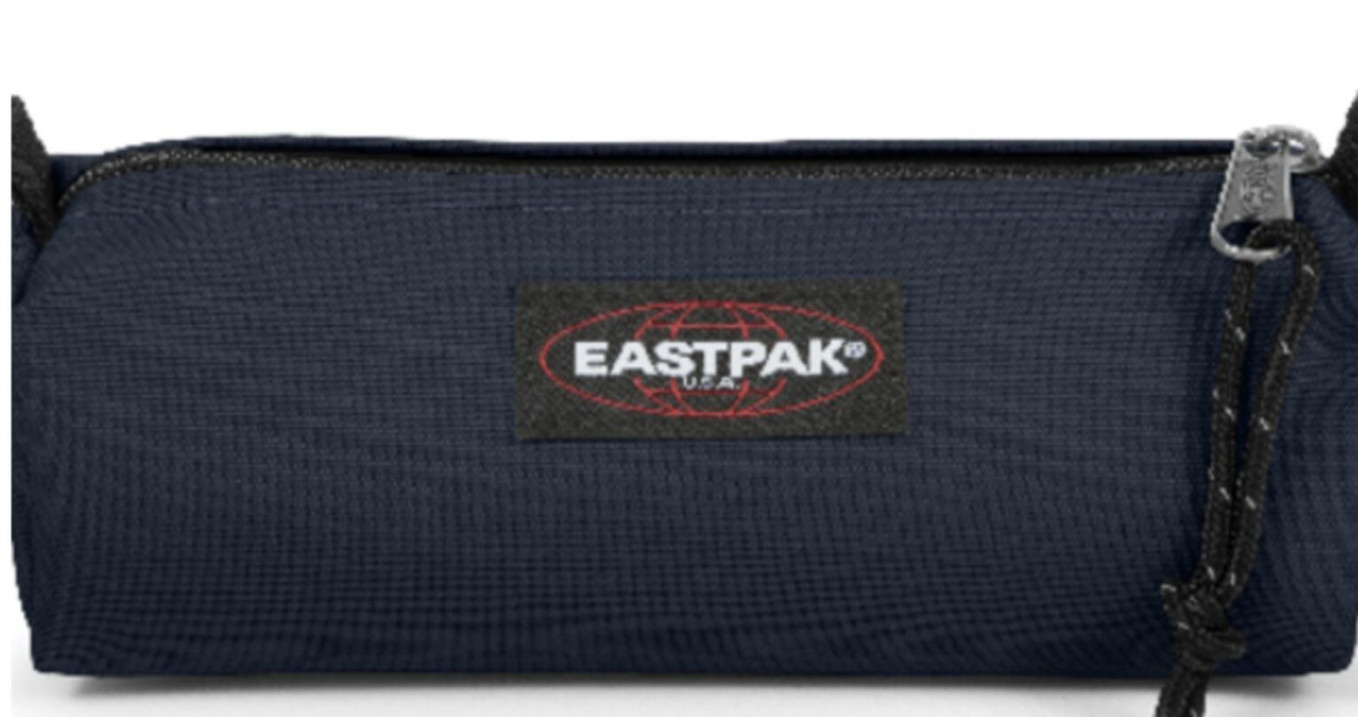 Eastpak Bag Benchmark Pencil Case Cosmetic Purse School Supply Blue NEW