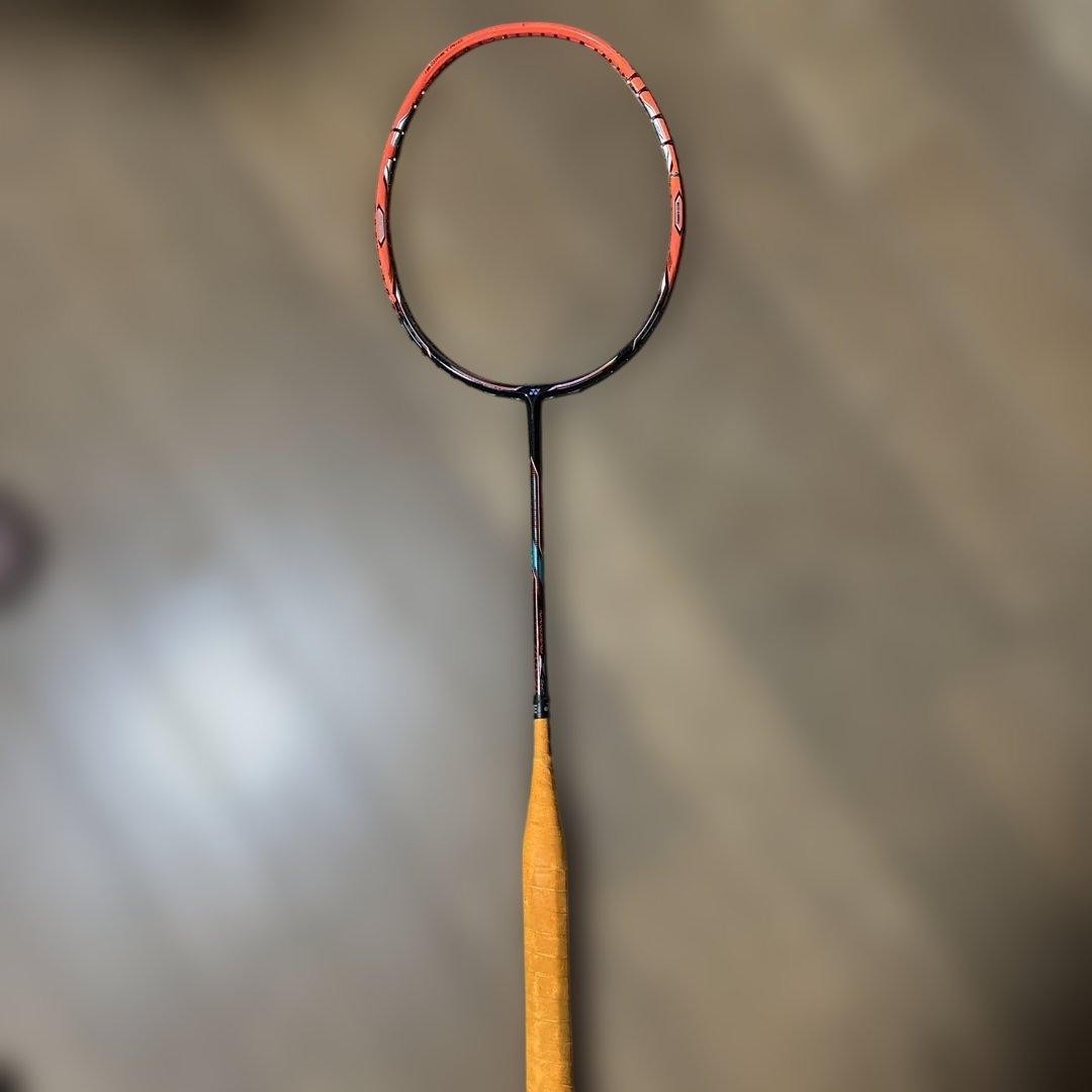 Nanoray Orange Badminton Racket - Lightweight Carbon - Used with Scratches