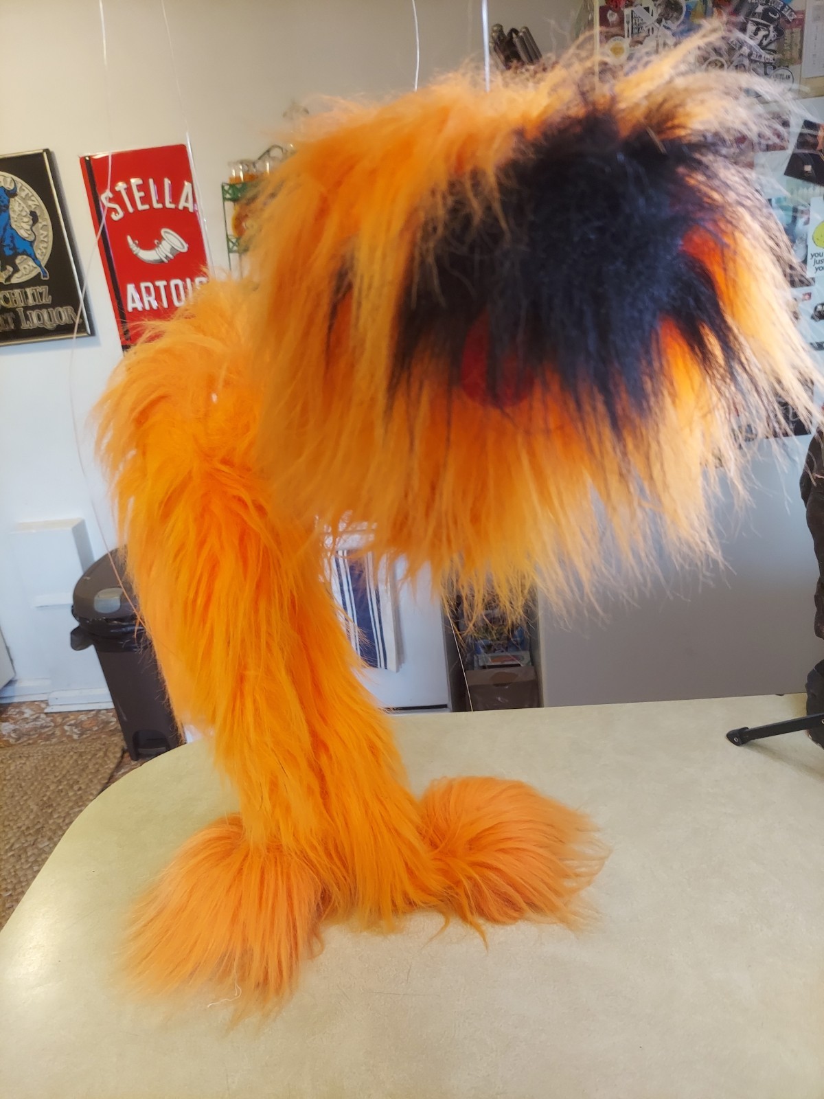 Vintage Limber Louie Puppet Marionette Jumbo Orange Rare