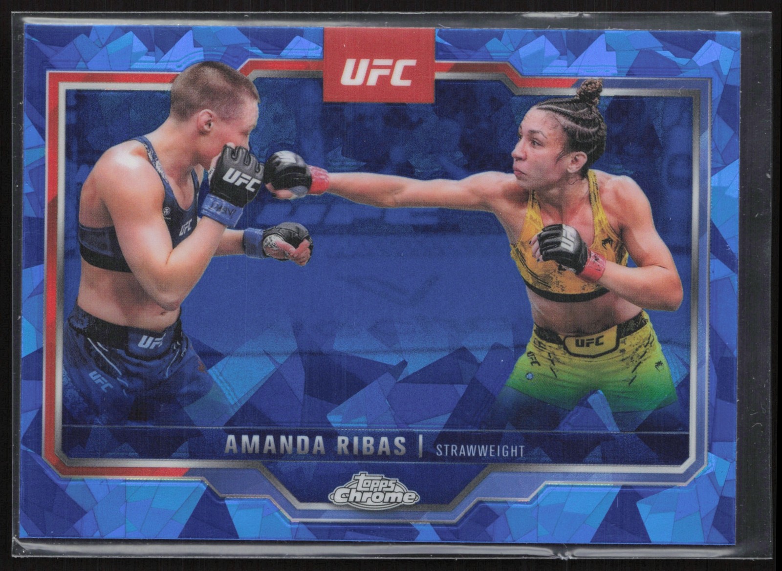 2025 Topps UFC Chrome Sapphire Amanda Ribas #184