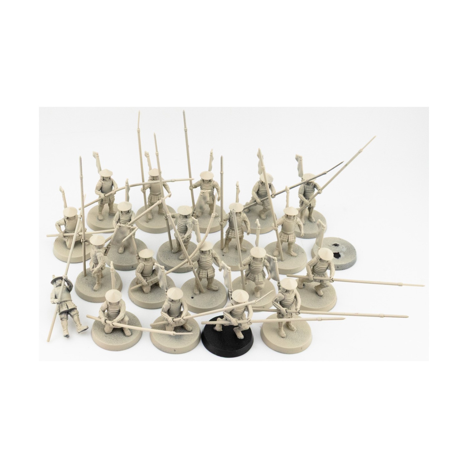 Lot Historical Loose Mini 28mm Japanese Pikemen Collection #1 NM