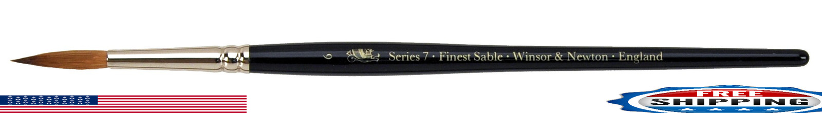 Winsor & Newton Series 7 Kolinsky Sable Watercolor Brush Round SH #6