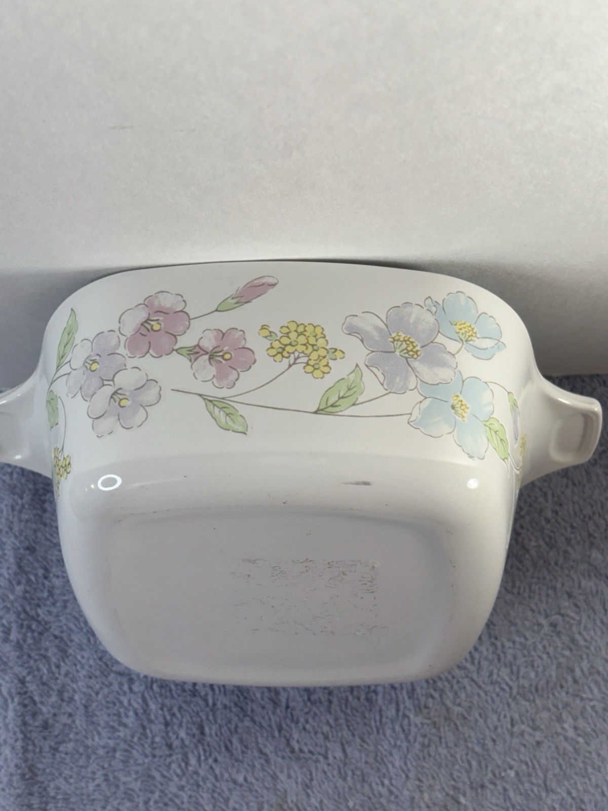 Corning Ware Pastel Bouquet  700mL Petite Pan Casserole Dish Bowl P43B no lid