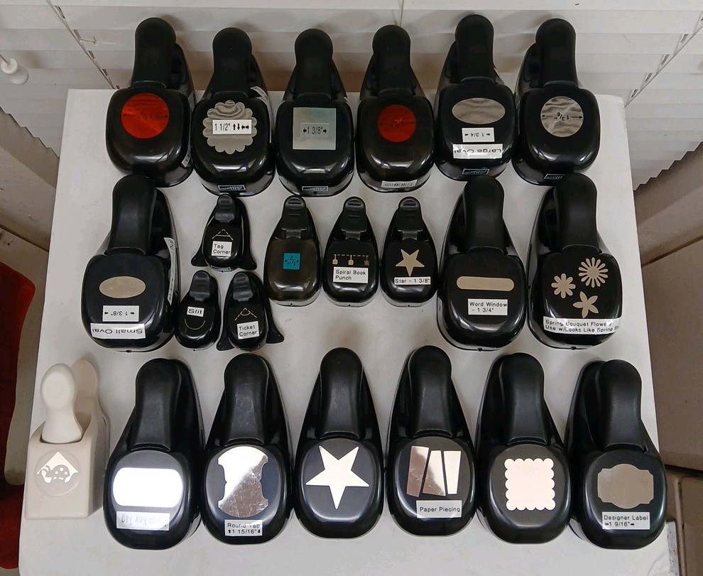 LOT 21 Stampin Up & 1 Martha Stewart Lady Bug Paper Punch Crafts Cards Label