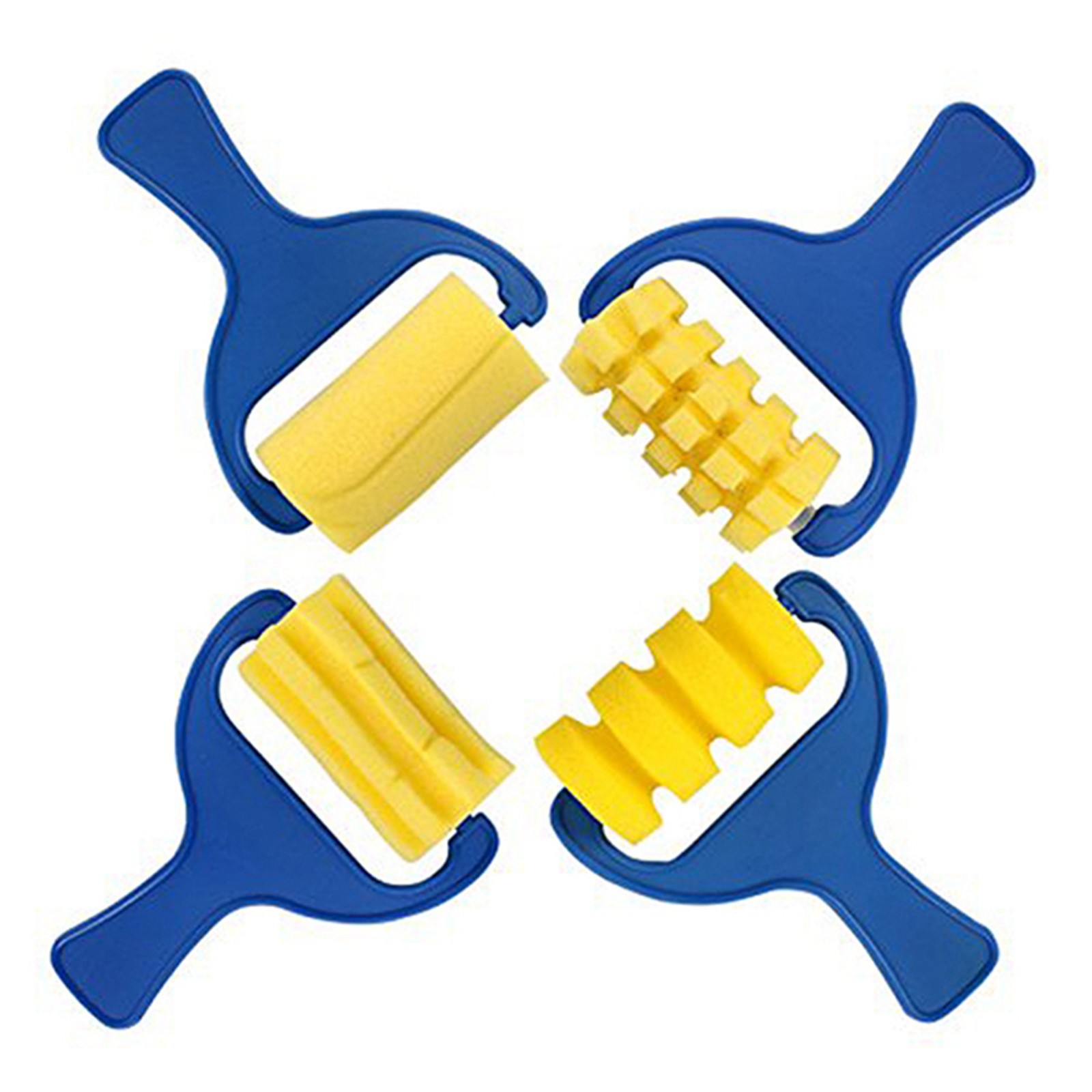 Set of 8Pcs Sponge Paint Roller Brush DIY Children Painting Brushes Kid Art7178