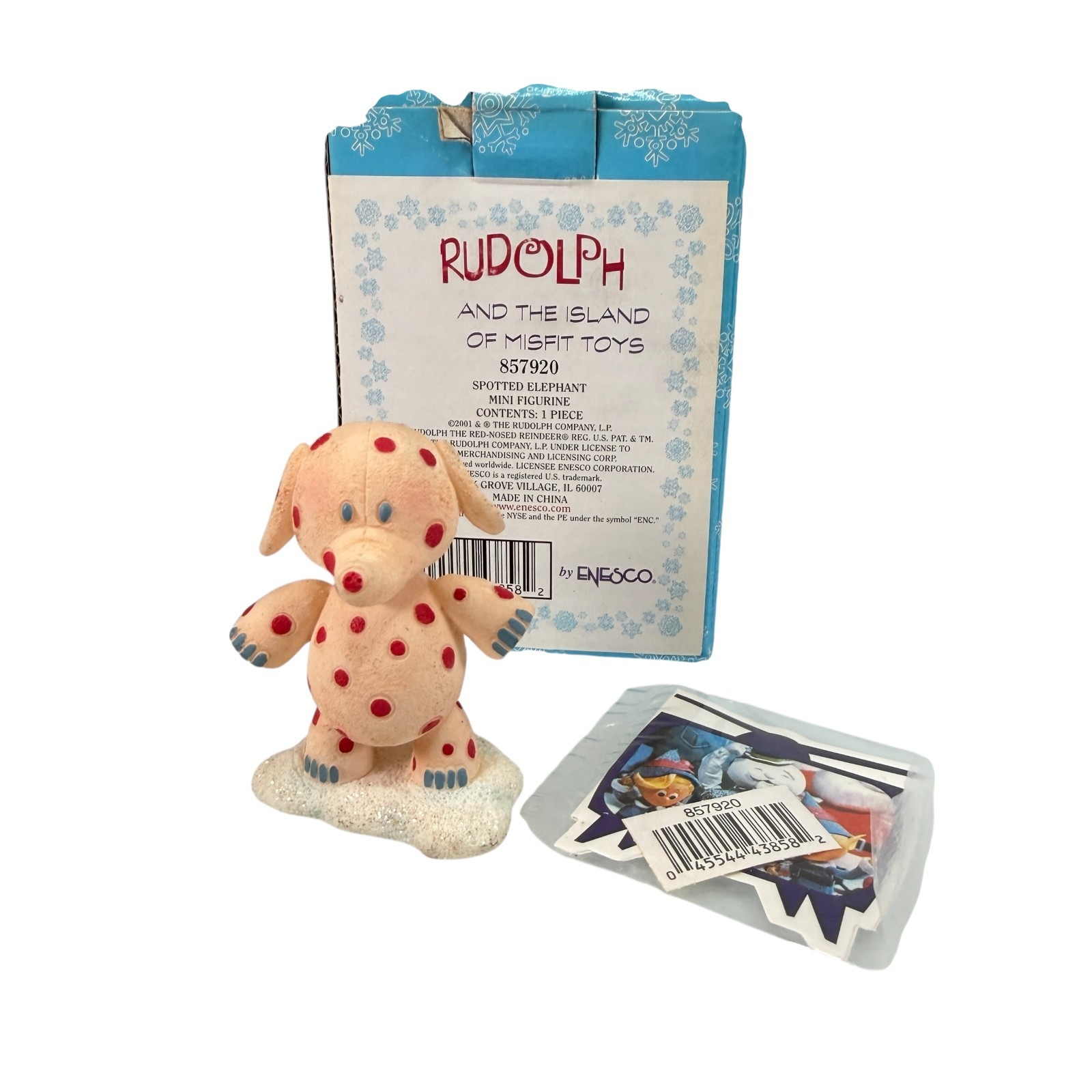 ENESCO Rudolph and Island of Misfits Toys #857920 Spotted Elephant Figurine