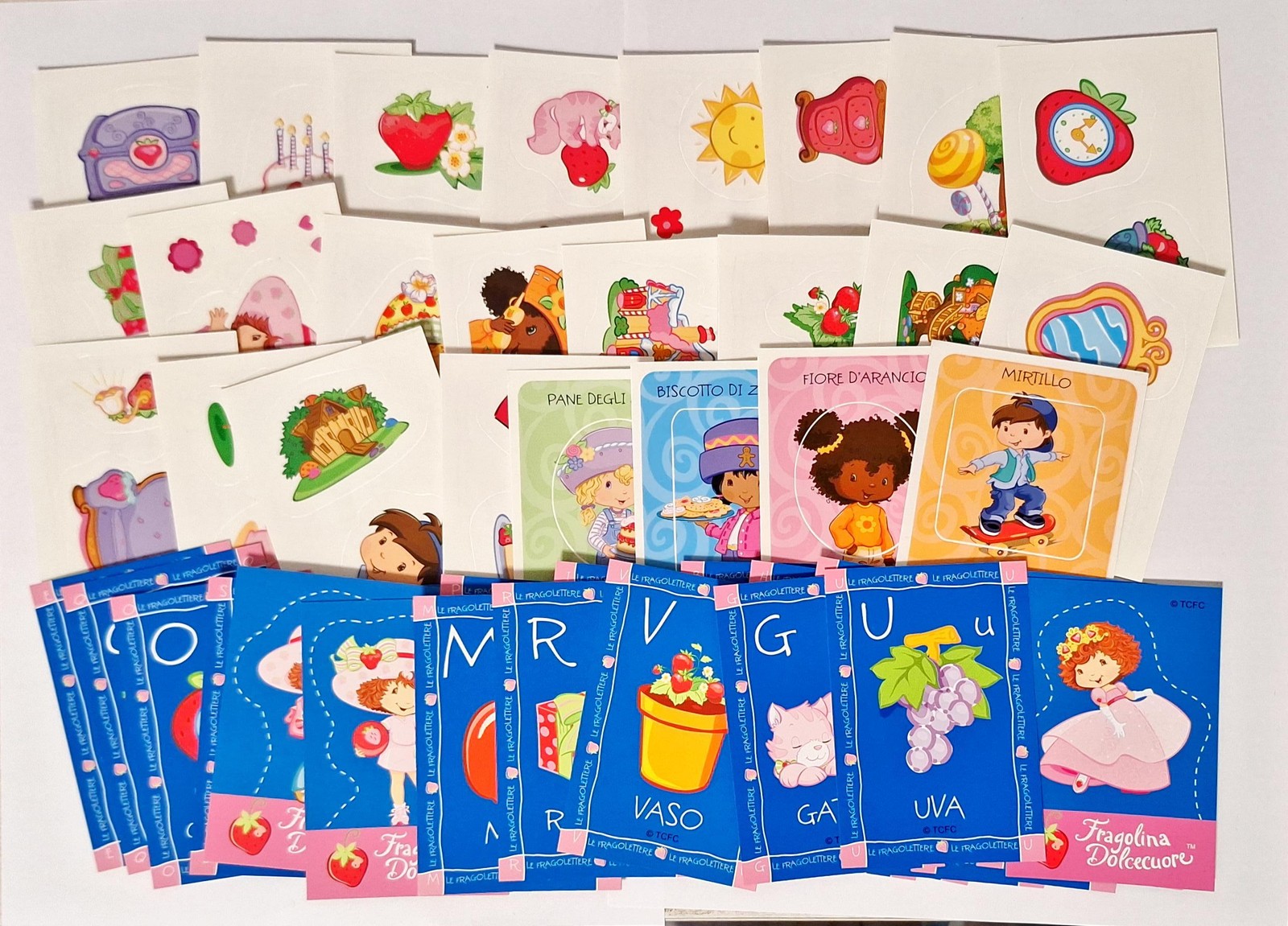 Strawberry Shortcake Una Festa a Sorpresa Set 24 Stickers + 24 cards