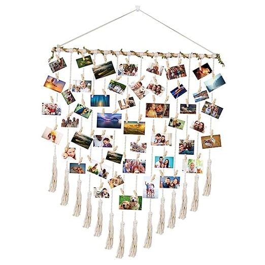 Hanging Photo Display boho bedroom decor teenage girl room decor Birthday 